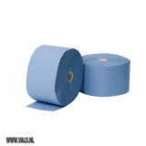 Poetspapier blauw, 3 laags 22,5 cm x 360 meter