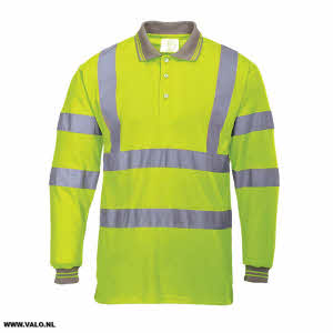 Poloshirt Hi-Vis met lange mouw S277