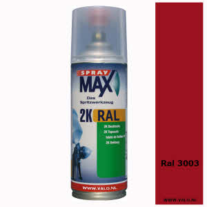 Spuitbus Spraymax 2K Ral 3003 Robijnrood