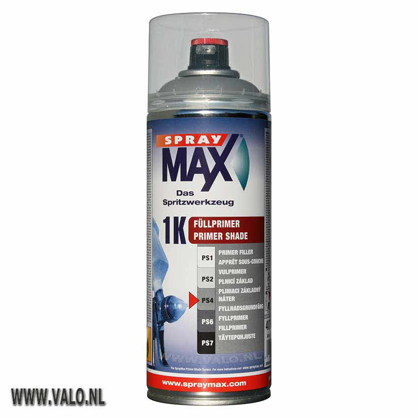 Spuitbus 400 ml Spraymax 1K vulprimer Midden grijs