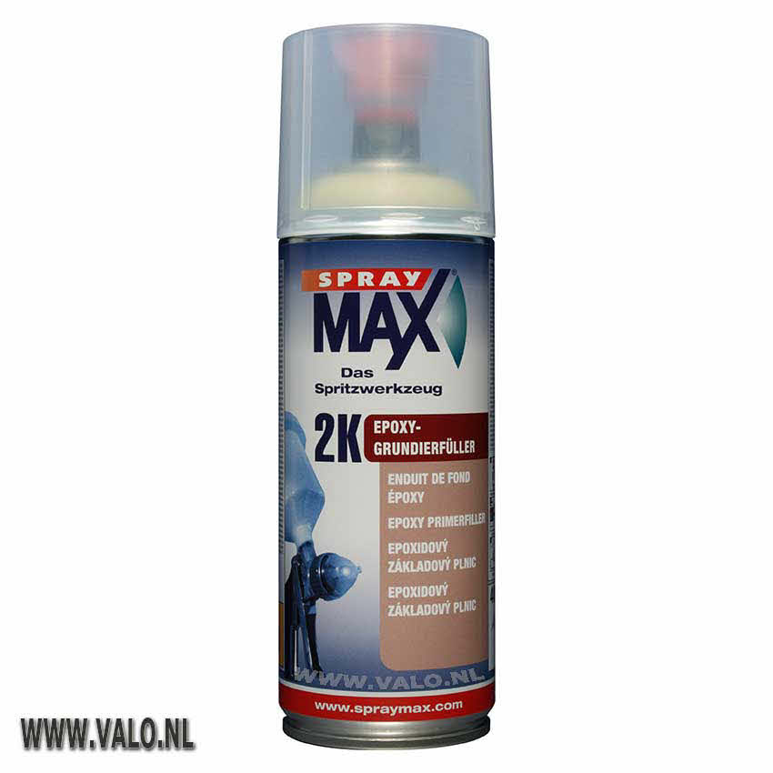 Spuitbus 400 ml Spraymax 2K Epoxy vulprimer beige