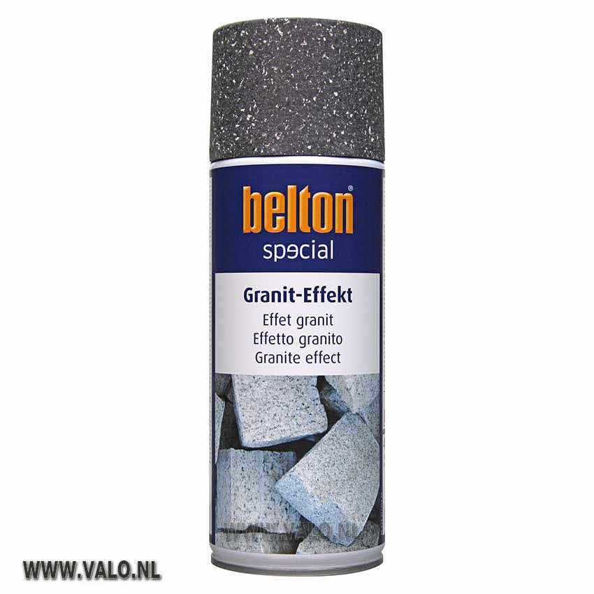 Spuitbus Graniet effect obsidian zwart, Belton 323355