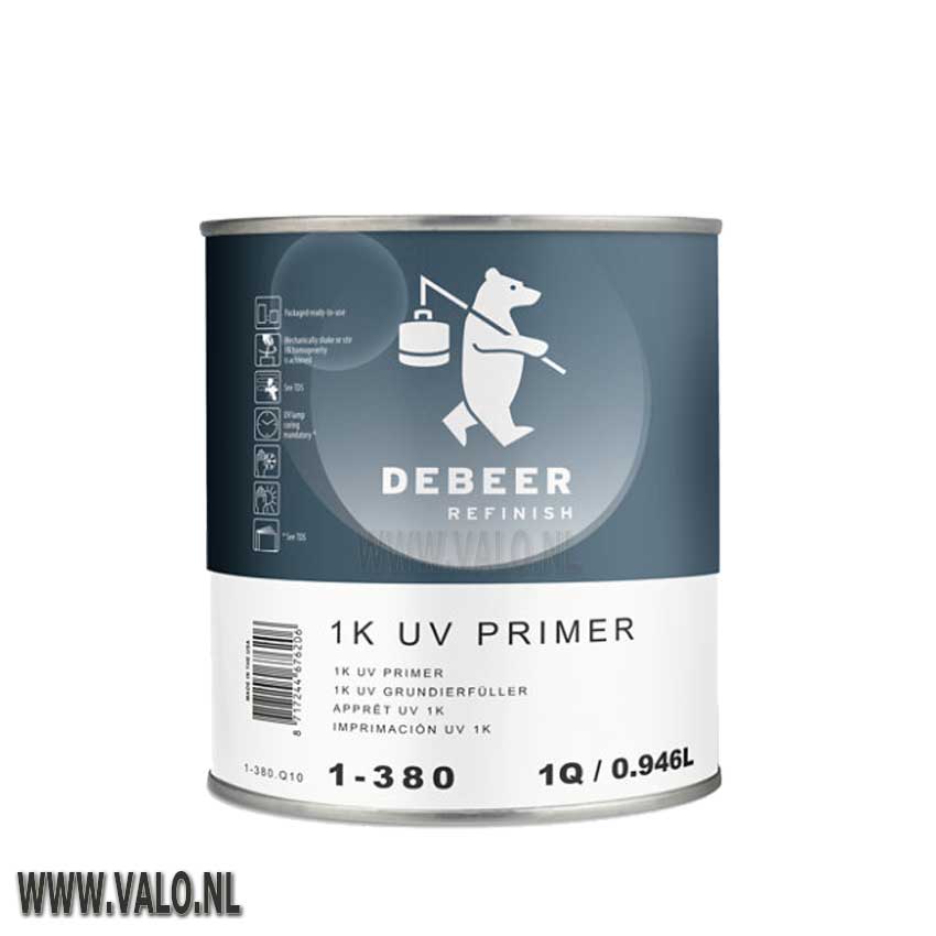UV Primer 1K 1-380 De beer refinish 946 ml 