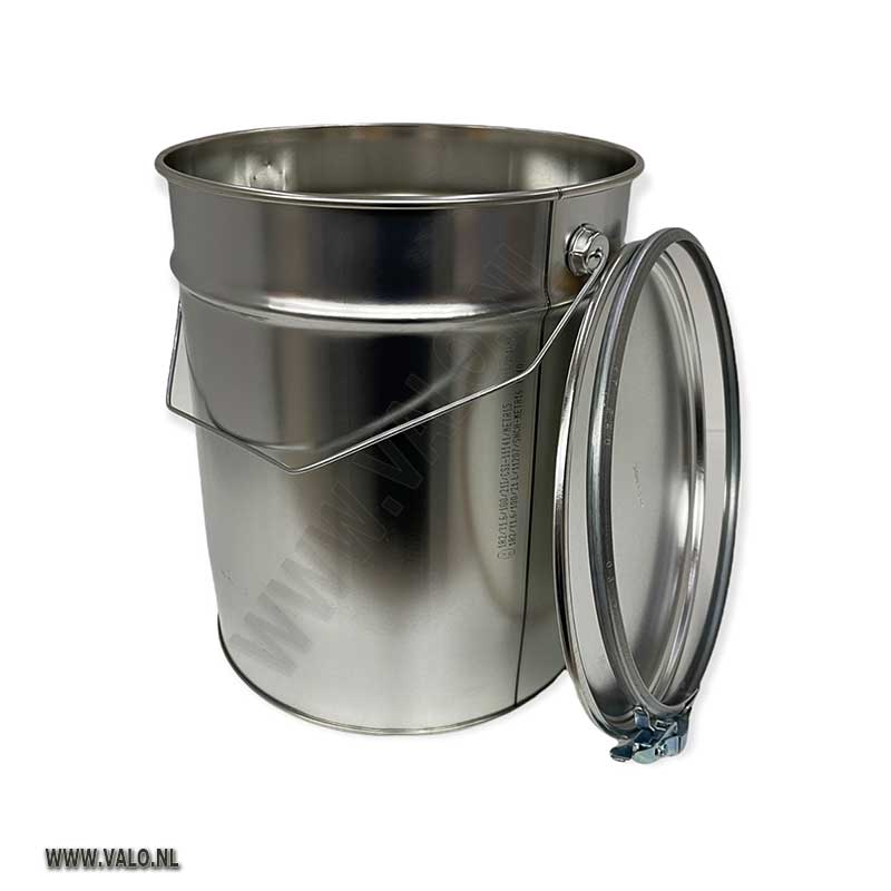 Verfblik met deksel inhoud 10 liter