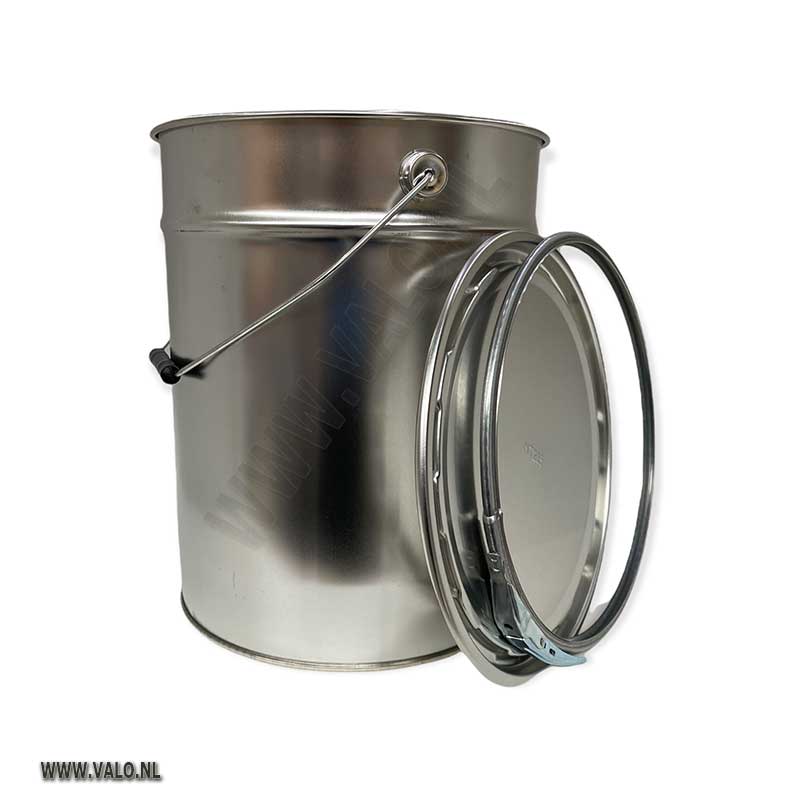Verfblik met deksel inhoud 20 liter