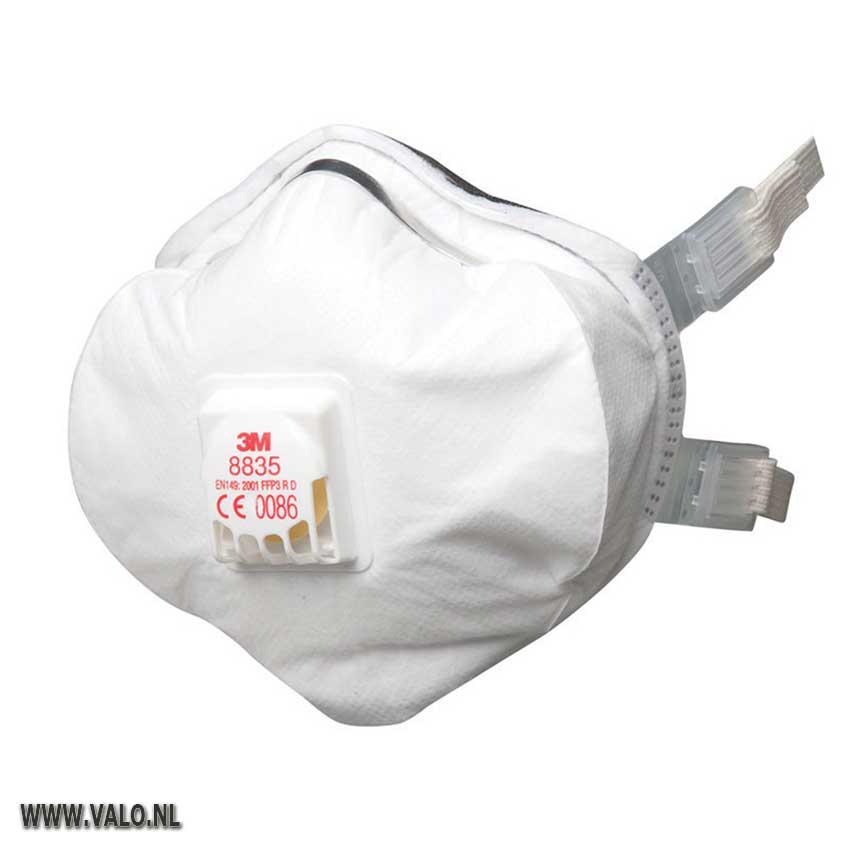 3M 08835 Fijnstofmasker FFP3, 5 stuks