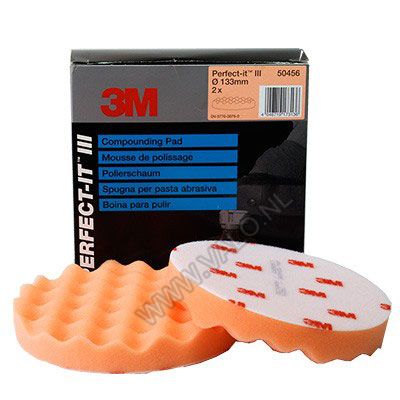 3M 50456 Wafelpad oranje 133mm