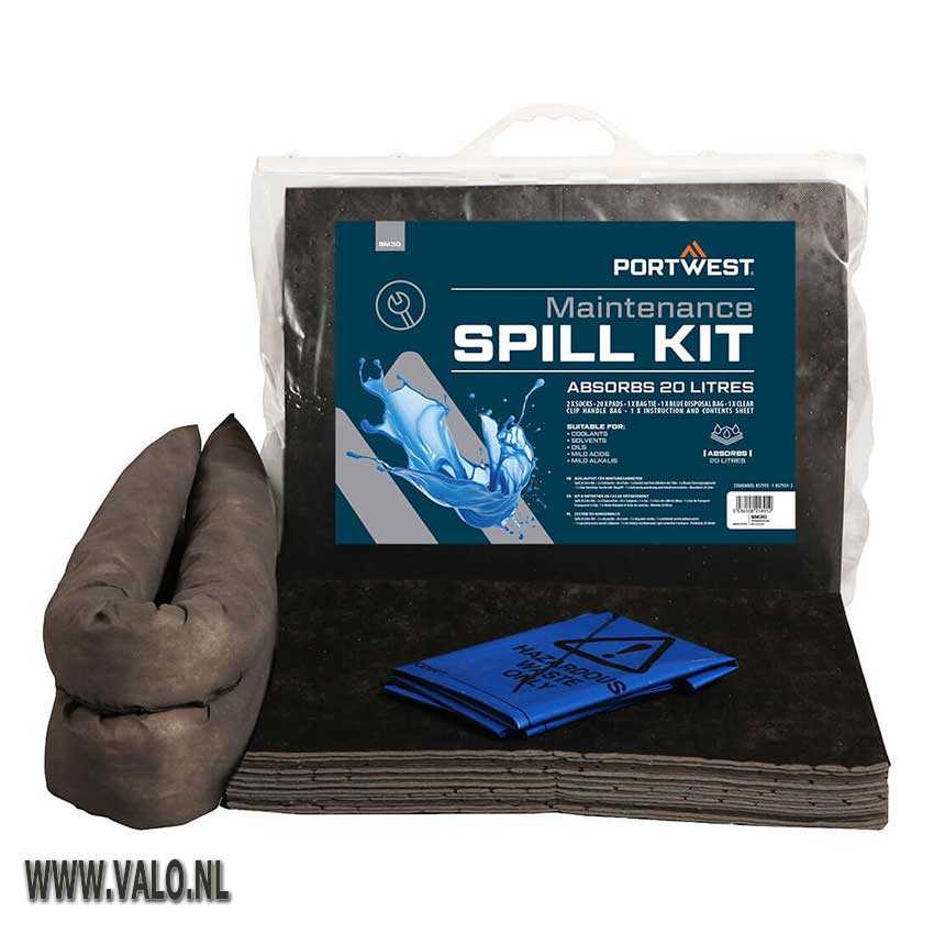 Absorptiekit Industriële Vloeistoffen 20 liter Portwest SM30