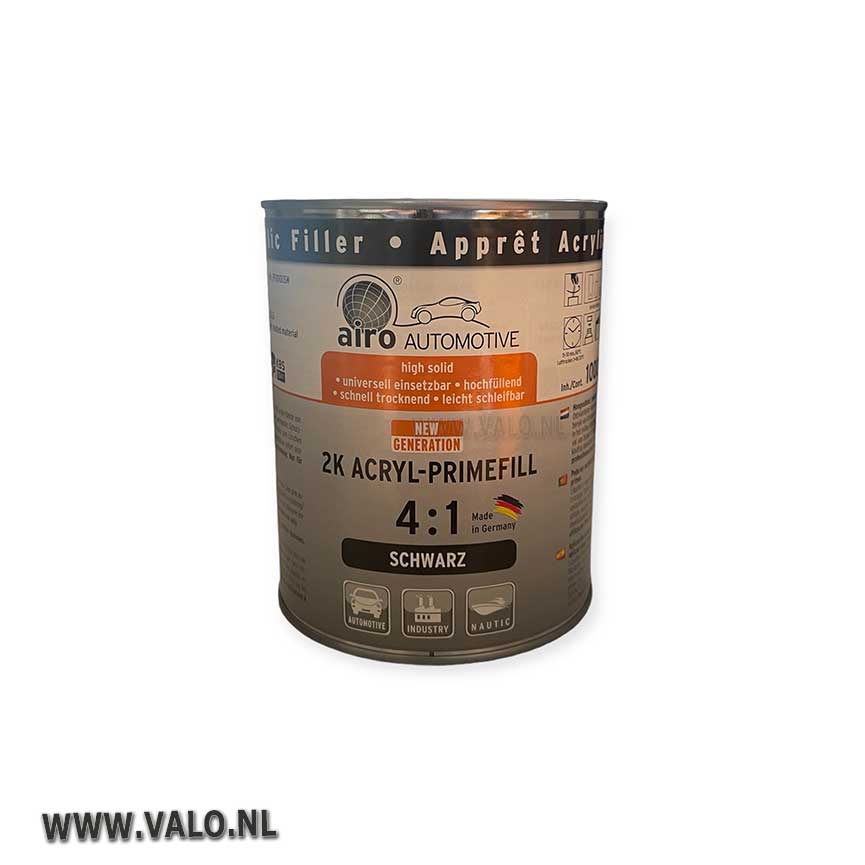 Airo 2K Acryl Primefill 4:1 Zwart