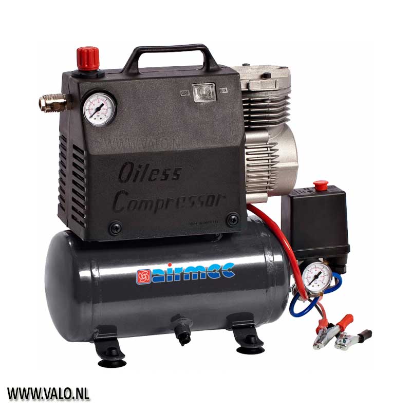 Airmec KZ 12-24 V draagbare olievrije zuigercompressor