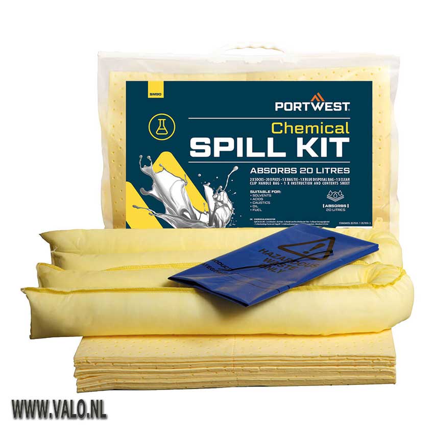 Chemische Absorptiekit 20 liter Portwest SM90
