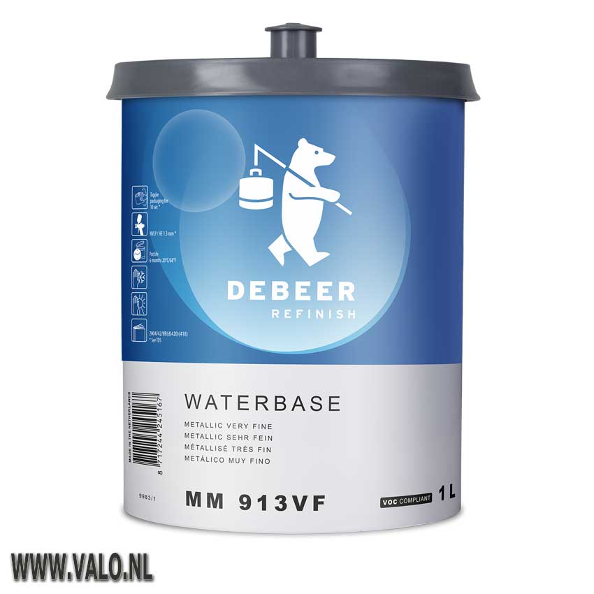 MM913VF Waterbase 900+ Metallic Very Fine 1 Liter