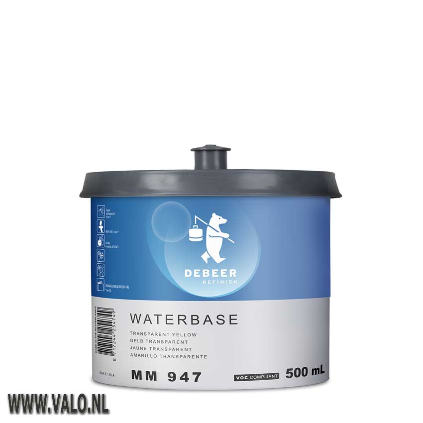 MM947 Waterbase 900+ Trans Yellow 0,5 liter