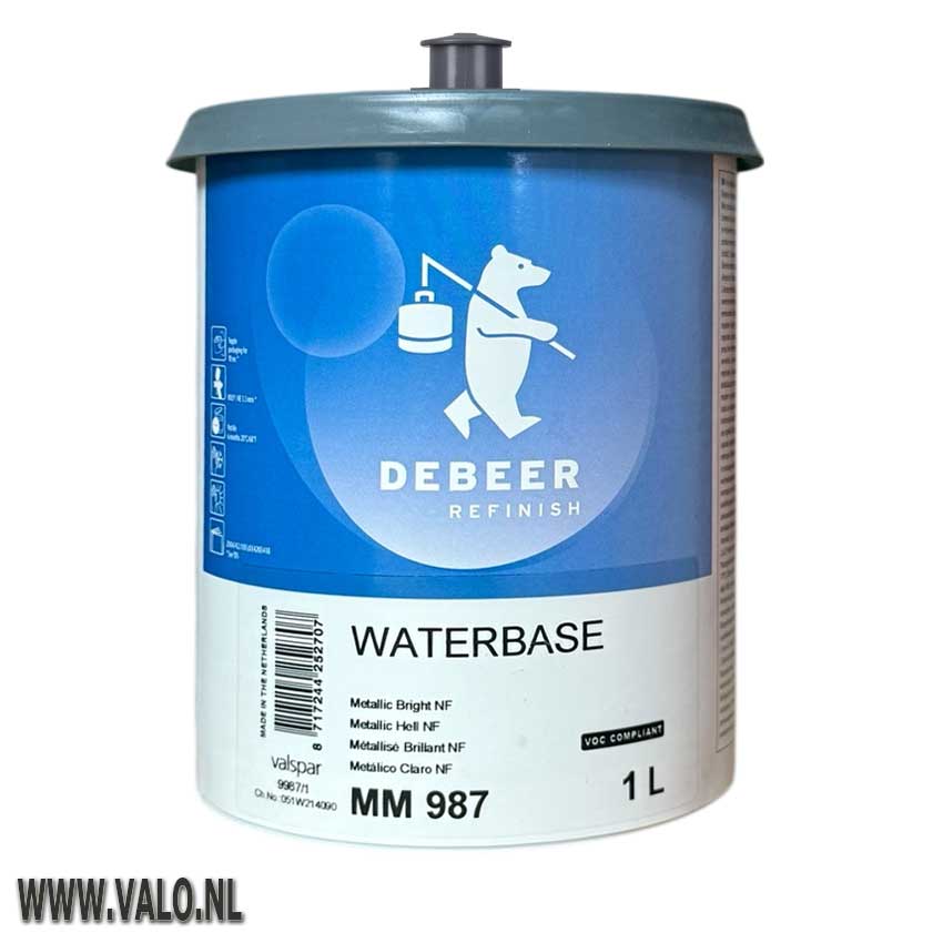 De Beer MM987 Waterbase 900+ Metallic bright NF 1 Liter