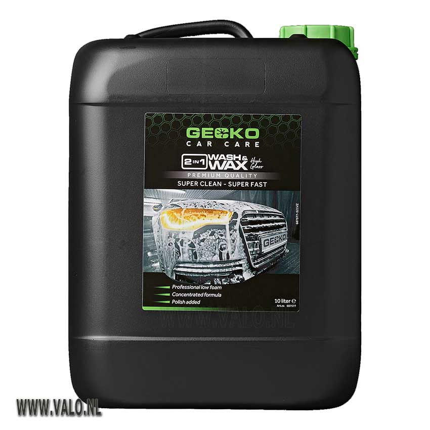 Gecko 2in1 Wash & Wax 10 liter.