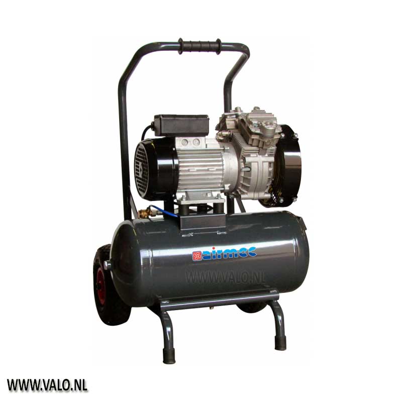 Airmec KZ 350-25 Mobiele olievrije zuigercompressor.