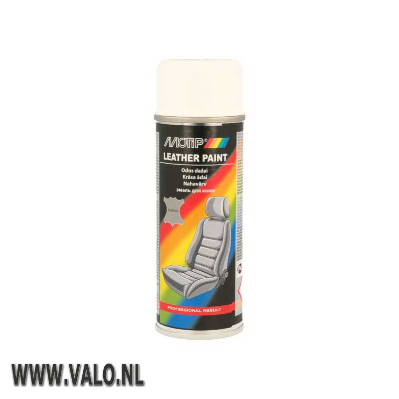 Leerverf Wit Ral 9016 Motip 04236 spuitbus 200 ml