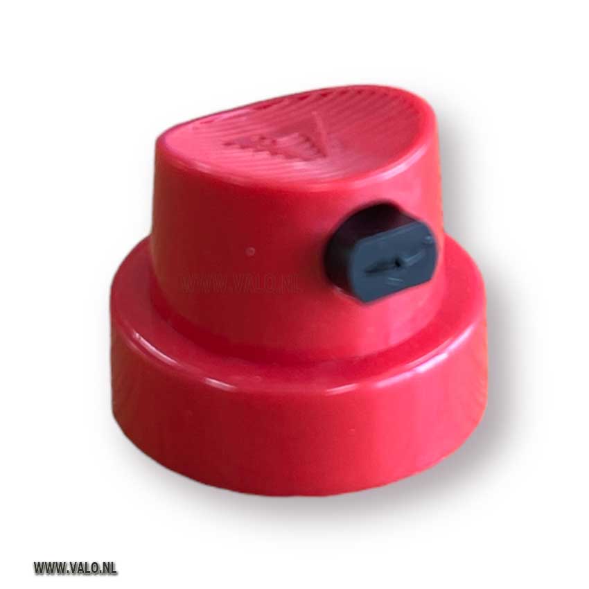 Spraycap vlakstraal (rood zwart)