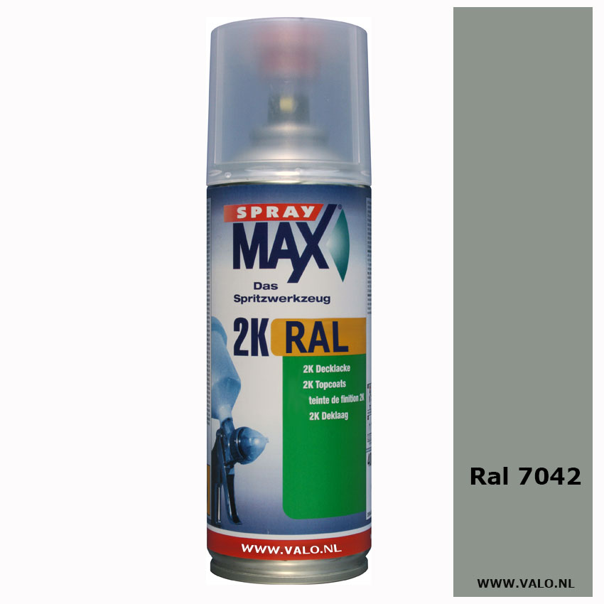 Spuitbus Spraymax 2K Ral 7042 Verkehrsgrau A