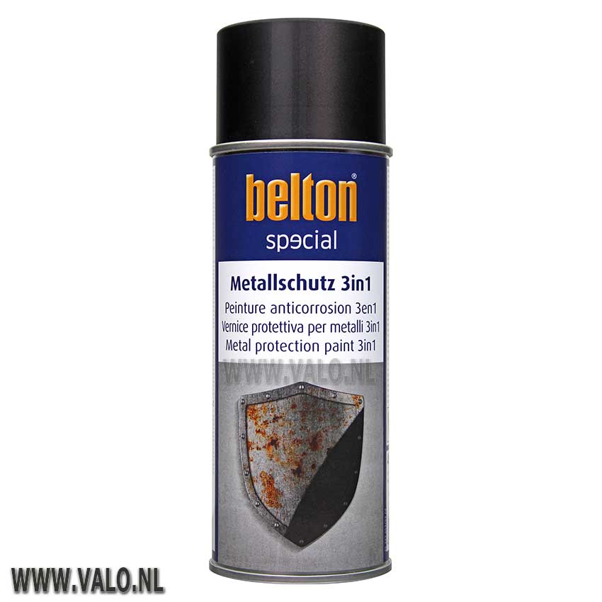 Spuitbus 3in1 Zwart Mat 400 ml Belton 323657