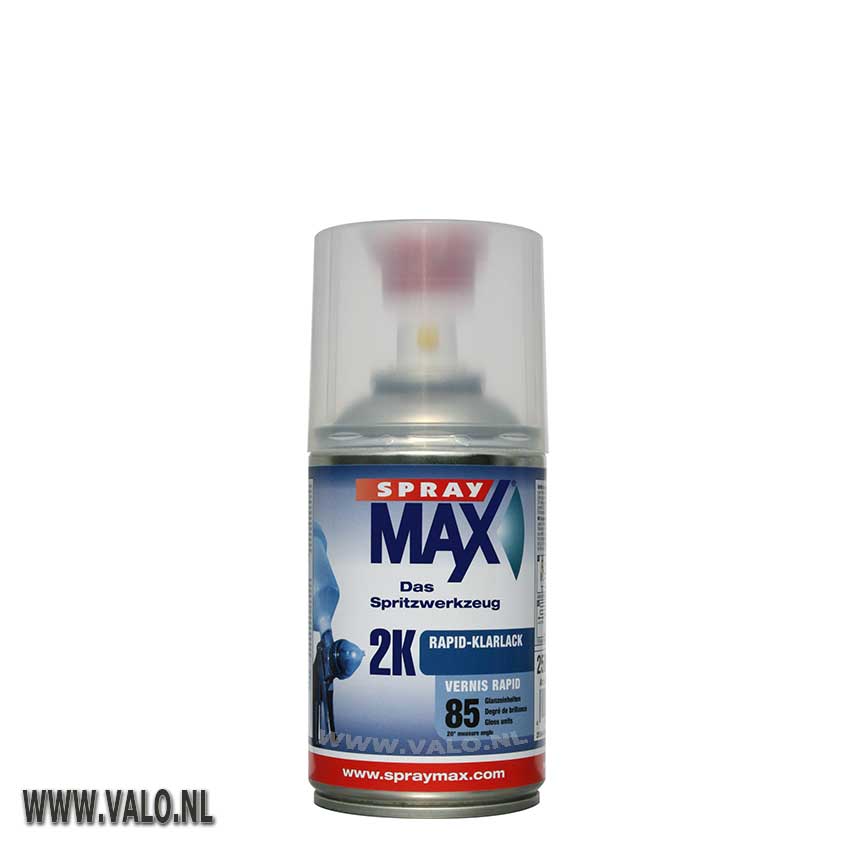 Spuitbus 250 ml spraymax 2K blanke lak hoogglans