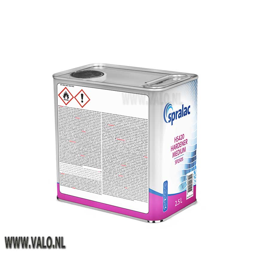 Verharder Medium HS420 2,5 liter, Spralac SP2505