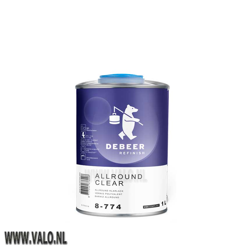 Blanke lak 8-774 Allround Clear de beer refinish.