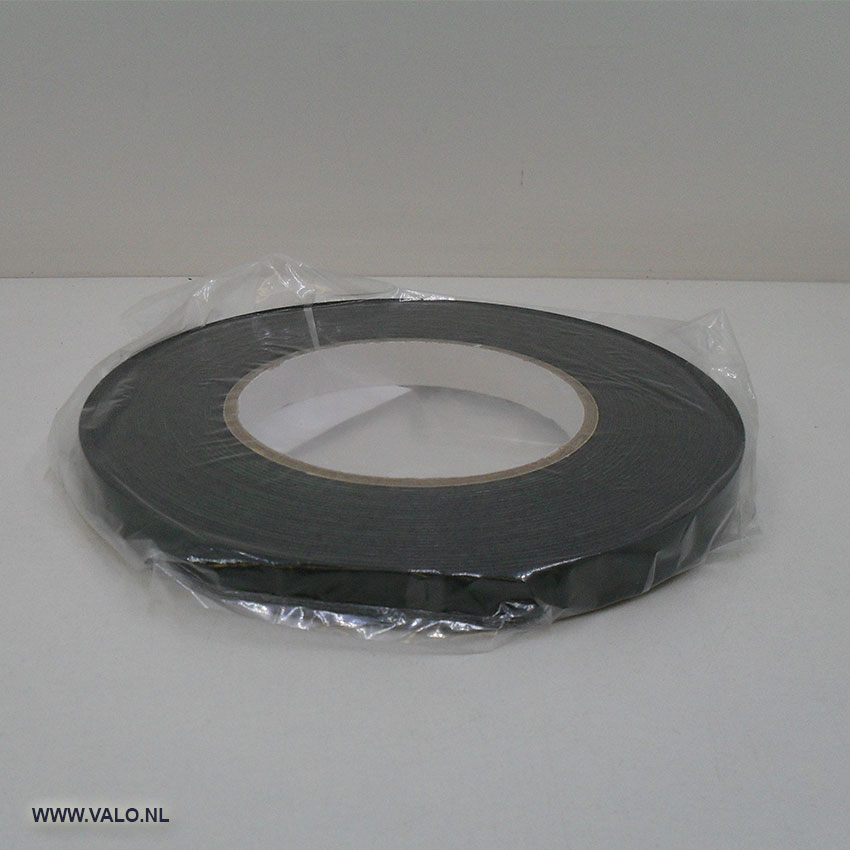 Dubbelzijdig foam tape zwart met hoge kleefkracht Valo Trading Ridderkerk