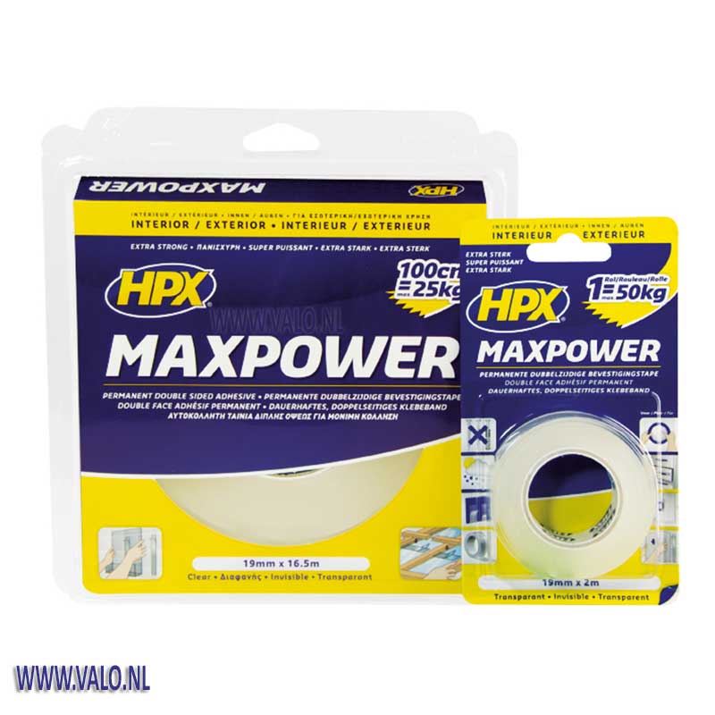 HPX Max Power dubbelzijdige tape HT1902 