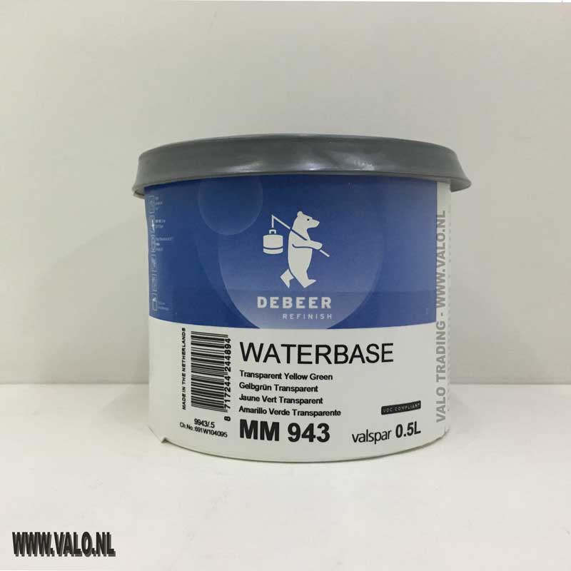 MM943 Waterbase 900+ Trans Yellow Green 0,5 liter