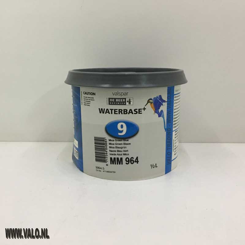 MM964 Waterbase 900+ Mica Green Blue 0,5 liter