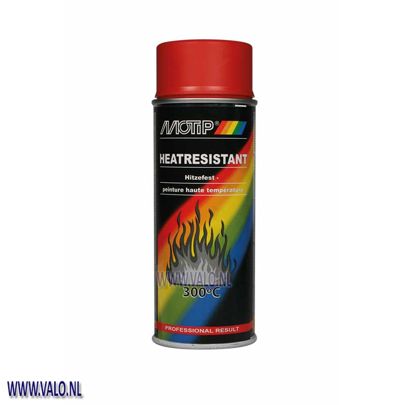 Motip 04040 Hittebestendige lak Rood 650°C Spuitbus 400 ml