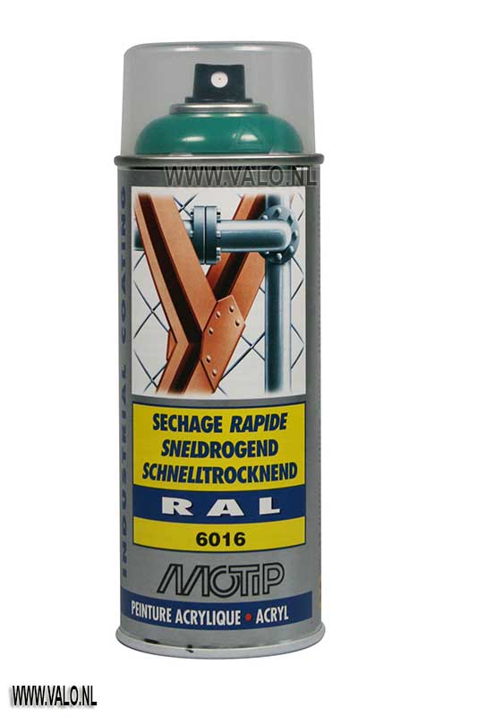 Industrial RAL 6016 Turquoise Groen Spuitbus 400ml @ Valo Ridderkerk