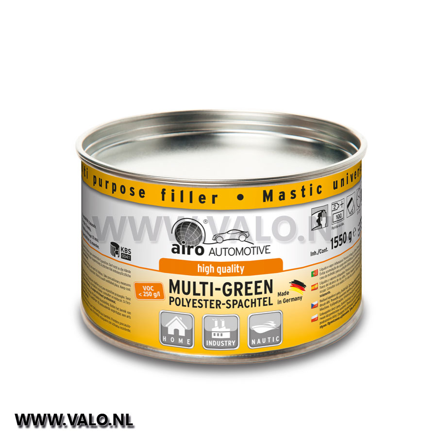 Airo Mutli green polyester plamuur.