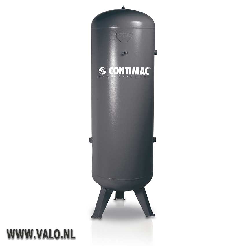 Vertikale persluchtketel van 500 liter en maximum druk van 15 bar