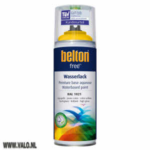 Spuitbus Waterbasis Ral 1021, Belton Free