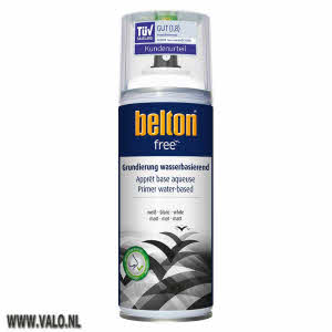 Spuitbus Waterbasis Primer Wit, Belton Free