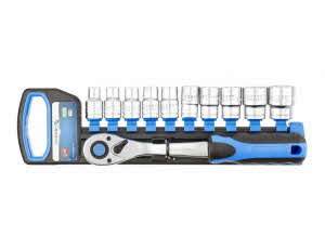 Högert 11 delige Dopsleutelset 1/2". 72 tands rechte ratel met 1/2"doppen.