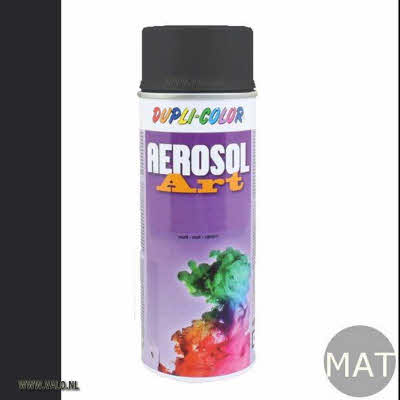 Spuitbus Duplicolor Aerosolart 400 ml Ral 9011 Grafietzwart Mat