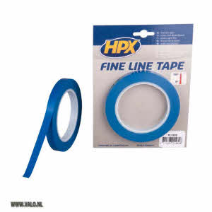 Fine line tape blauw 12 mm x 33 meter