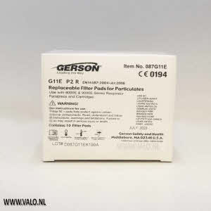 Gerson 087G11E voorfilters P2 - 10 stuks