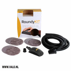 Handschuurset 150 mm met stofslang.