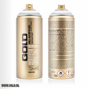 MONTANA GOLD 400ML T9100 TRANSPARANT WHITE.