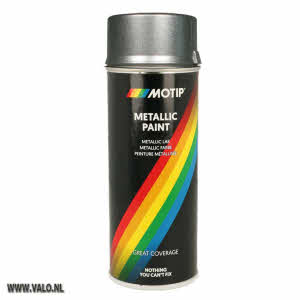 Spuitbus Metallic Zilver Motip 04046