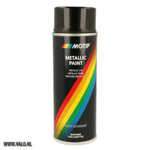 Metallic lak Zwart Motip 04049 Spuitbus 400 ml