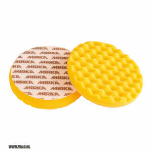 Mirka gewafelde Golden finish pad geel 155 mm