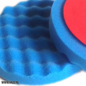 Poetspad Gewafeld Blauw 150 mm - 2 stuks