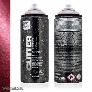 Montana X-Mas Red Glitter Effect Spuitbus 400 ml
