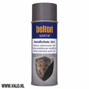 Spuitbus 3in1 Metallic Antraciet 400 ml Belton 323653