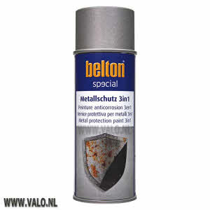 Spuitbus 3in1 Metallic Zilver 400 ml Belton 323654